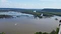 Confluence of the Wisconsin and Mississippi Rivers at Pikes Peak Iowa